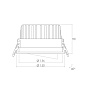 ART-RE-315 LED светильник встраиваемый поворотный  Downlight   -  Встраиваемые светильники 